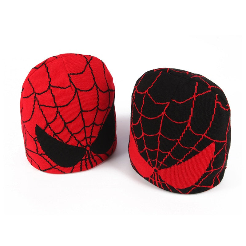 Children's Color Matching Knitted Beanies SPIDEY TIME